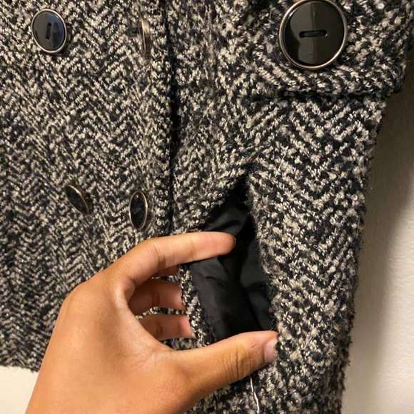 Kenneth Cole REACTION Black White Women’s Coat Size Medium - Picture 3 of 10